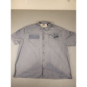 Wrangler Men's Outdoors Mesh Lined Short Sleeve Button Up Shirt - Size 3X ***